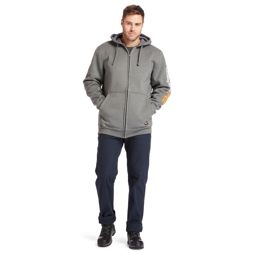 Hanorac Timberland Barbati Gri - Pro® Big & Tall Hood Honcho Full-Zip Hoodie - Romania - YKSZDN709